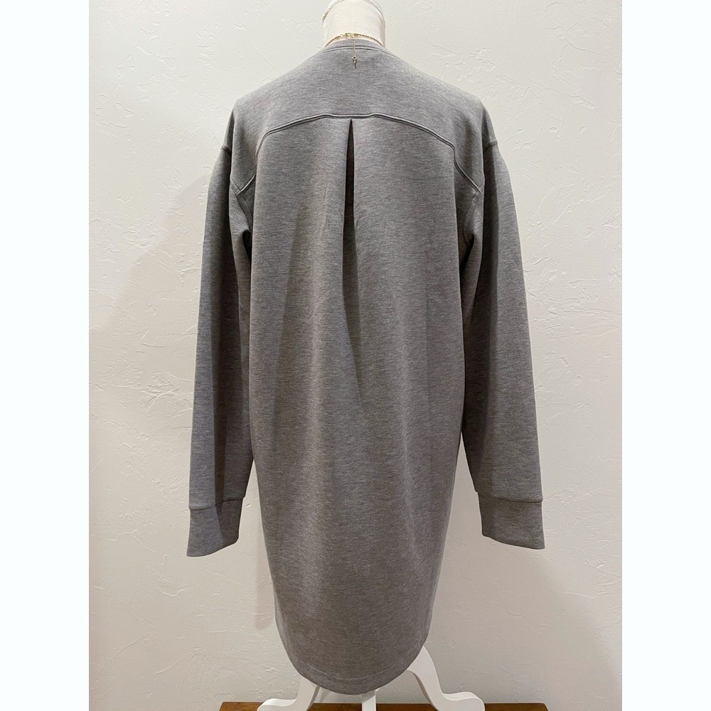 Spanx AirEssentials Womens Heather Gray Long Sleeve Crew Neck Dress Size L/XL - Picture 3 of 9